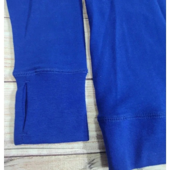 Cuffy's Of Cape Cod Pullover Sweatshirt Women's XL Blue Pockets Thumb Holes - Picture 4 of 8